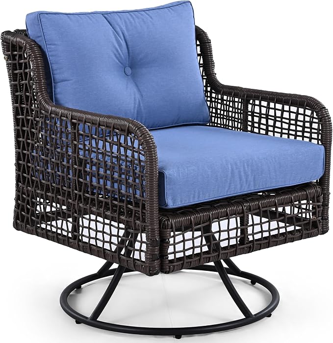 4-Piece Outdoor Wicker Sectional Sofa Set, All Weather Patio Conversation Set - Image 9