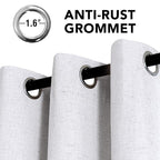 H.VERSAILTEX Linen Curtains 100% Blackout Curtains - Image 5