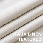 H.VERSAILTEX 100% Blackout Curtains Linen Textured Blackout Curtains - Image 4