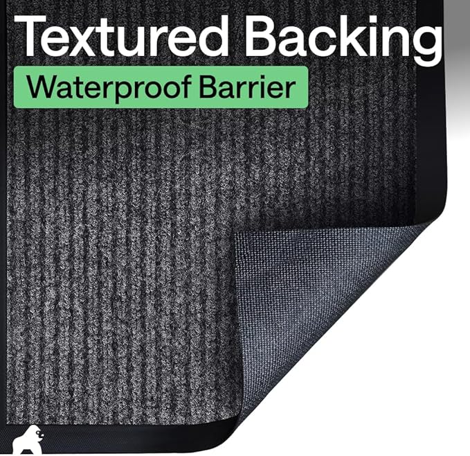 GORILLA GRIP Waterproof Traffic Guard Door Mat, 72x48 Indoor Outdoor Durable - Image 6