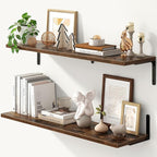 Fun Memories Deep Floating Shelves, 36W x 8D Floating Shelves Set of 2 by FunMemories