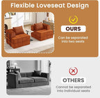 Korser Folding Convertible Sofa Bed, Corduroy Upholstered Boneless Couch - Image 9