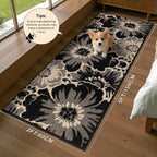 Findosom Hallway Runner Rug 2x5, Non Slip High-Low Textured Floral Washable - Image 2