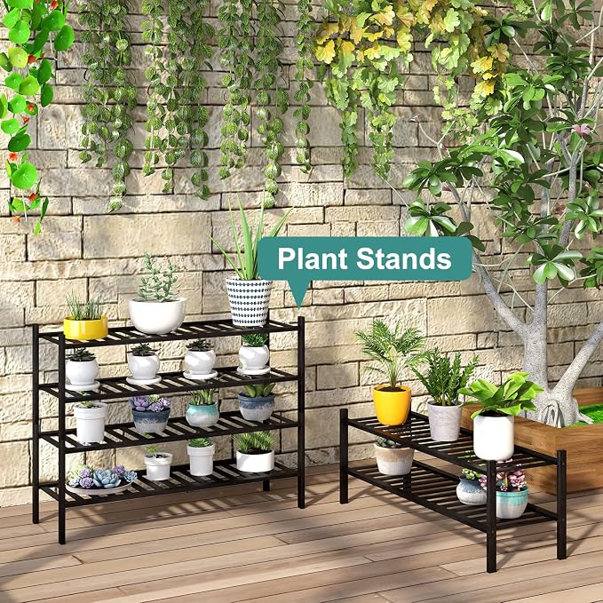 viewcare Black Shoe Rack, 2-Tier Long Shoe Rack - Image 7