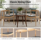 Kennedy Armchair, Mid Century Modern Dining Chair, PU Upholstered Kennedy Chair - Image 6