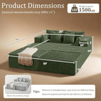 72" Cloud Sectional Couch, Comfort Sleep Sofa - Image 2