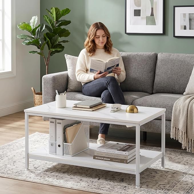 ZenStyle Industrial Coffee Table - Image 2