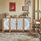 LKTART 63" Vintage Sideboard Buffet Storage Cabinets, French Country Sideboard - Image 3