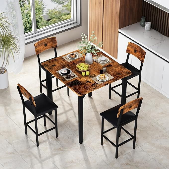AWQM 5-Piece Dining Table Set, Dining Table Set - Image 3