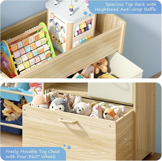 EXPERLAM Toy Storage Organizer for Kids, 9-Bin Toy Organizer - Image 7