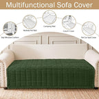 Couch Cover for Dogs, Washable Non Slip Plush Flannel Sofa Protector | Thick - Image 3