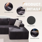 Modular Sectional Sofa Couches L-Shape Couch 3 Seat Modular Sofa Memory Foam - Image 6