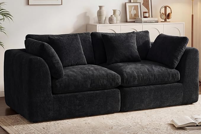 GRUSIGN 79'' Oversized Cloud Sectional Boneles Loveseat - Image 8