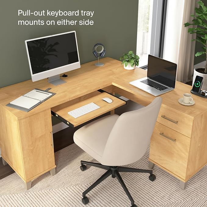 Bush Home 60-Inch L-Shaped Desk - Image 7