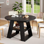 43.3in-59in Extendable Round Dining Table - Image 5