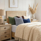 decorUhome Fall Faux Fur Throw Pillow Covers 12x20 Set of 2 Grey | Decorative - Image 8
