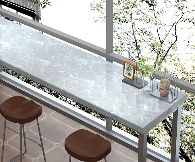 Marble Contact Paper 15.7" x 78.8" Grey Wallpaper Marble Peel and Stick - Image 7