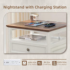 Joaxswe Farmhouse Nightstand Set of 2 - Image 7