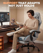 GTPLAYER Gaming Chair with Foot Rest & Pocket Spring Cushion, Ergonomic High - Image 7