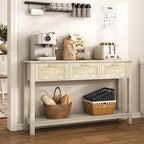 ELYKEN Rattan 51.2" Console Table - Image 4