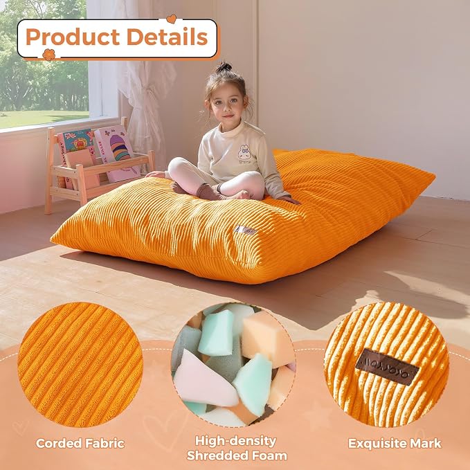 MAXYOYO 3 in 1 Kids Bean Bag Chair Couch, Convertible Chair Folds from Bean Bag - Image 6