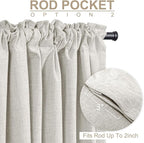 Linen Textured Total Blackout Curtains - Image 4