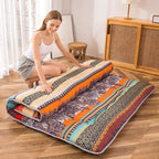 MAXYOYO Bohemian Retro Floor Mattress Vintage Floral Japanese Futon Mattress - Image 3
