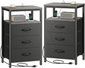 Huuger Nightstands Set of 2, 27.6 Inch End Tables by Huuger