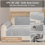 Premium Chenille Sofa Cushion Covers，Upgraded Anti-Slip Sectional Couch - Image 2