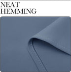 NICETOWN Stone Blue Room Darkening Curtain Panels 96" Length - Image 8