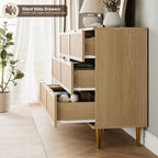 GarveeHome Rattan 6 Drawer Dresser - Image 7