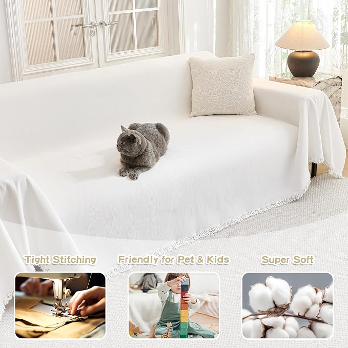 MYSKY HOME Couch Cover for Dogs Washable Couch Covers Couch Covers for Sofa - Image 2