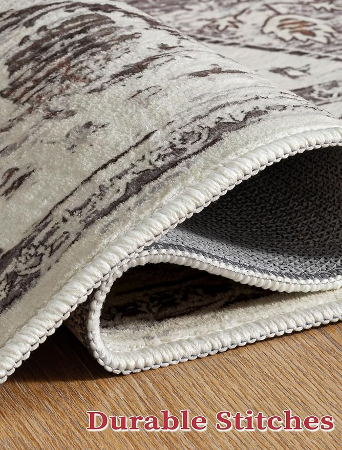 SERISSA 2'6"x10' Washable Non Slip Boho Runner Rug - Image 7