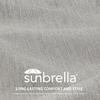 Unimatta Sunbrella Outdoor High Back Chair Cushion Seat Pads, 44 x 21 Inch - Image 2