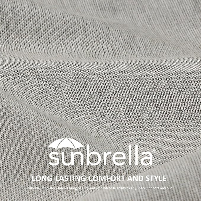 Unimatta Sunbrella Outdoor High Back Chair Cushion Seat Pads, 44 x 21 Inch - Image 2