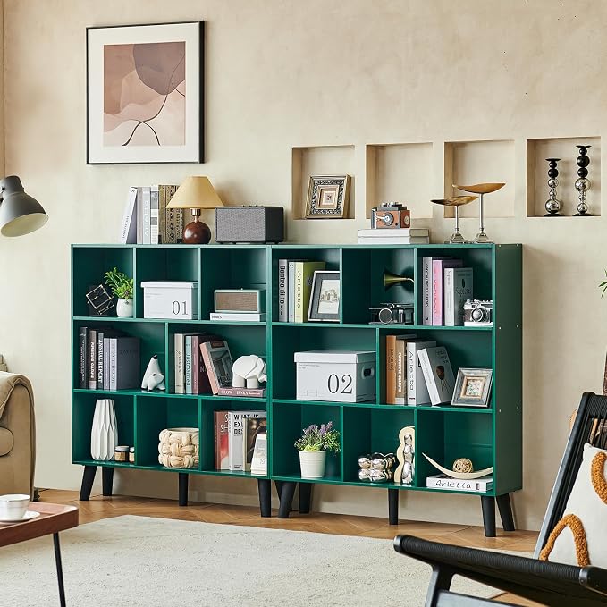 LEYAOYAO 8 Cube Bookshelf, 3 Tier Bookcase - Image 9