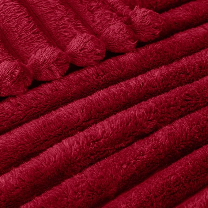 Exclusivo Mezcla Striped King Size Fleece Blanket - Image 4