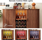 ONBRILL 55" Wine Bar Cabinet - Image 6