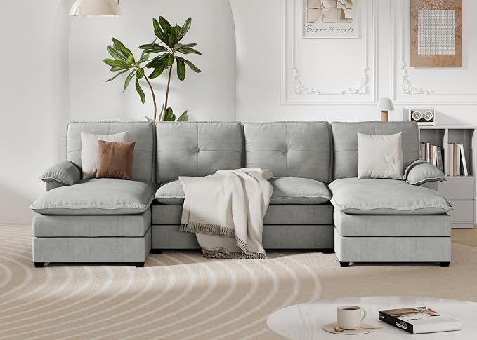 110" U-Shaped Sectional Sofa - Image 3