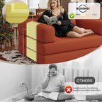 BSHOMGI Folding Sofa Bed, 4 in 1 Convertible Sofas to Lounger Comfy Single Bean - Image 9