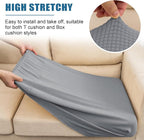 Water Repellent Couch Cushion Cover Loveseat Cover, Stretch Sectional Sofa Seat - Image 6