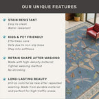 Washable Blue Insect Runner Rug 2'6''x12' - Image 6