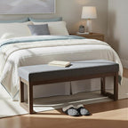 SIMPLIHOME Milltown Large Ottoman Bench by SimpliHome
