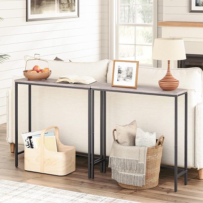HOOBRO Narrow Console Table, 29.5" Small Entryway Table, Thin Sofa Table - Image 5