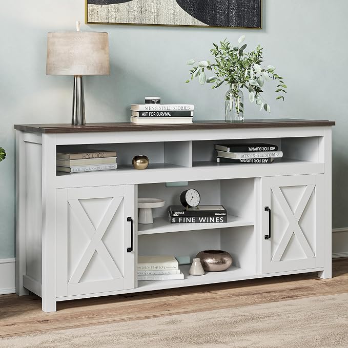 BELLEZE 58 Inch TV Stand, Contemporary Entertainment Center by BELLEZE