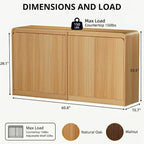 FURSUN 61" Modern Fluted Sideboard - Image 2