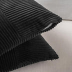 Fancy Homi 2 Packs Black Decorative Throw Pillow Covers 20x20 Inch - Image 4