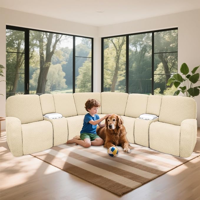 100% Waterproof Sectional Recliner Couch Covers - Image 2