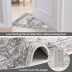 Yamaziot Washable Runner Rug, 2x5 Non-Slip Boho Vintage Hallway Kitchen Rug | - Image 4