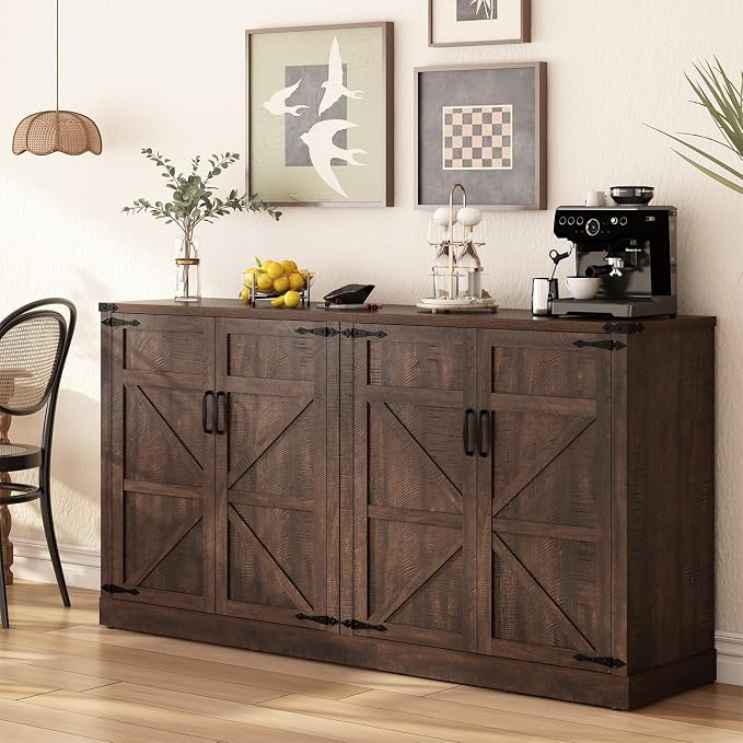 Sideboard Buffet Cabinet with Storage - Image 4